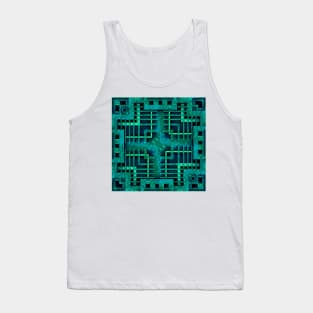 BRIGHT SQUARE art deco repeating pattern and geometric design Tank Top